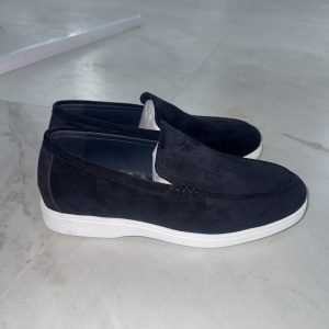 Замшевые мокасины Santoni